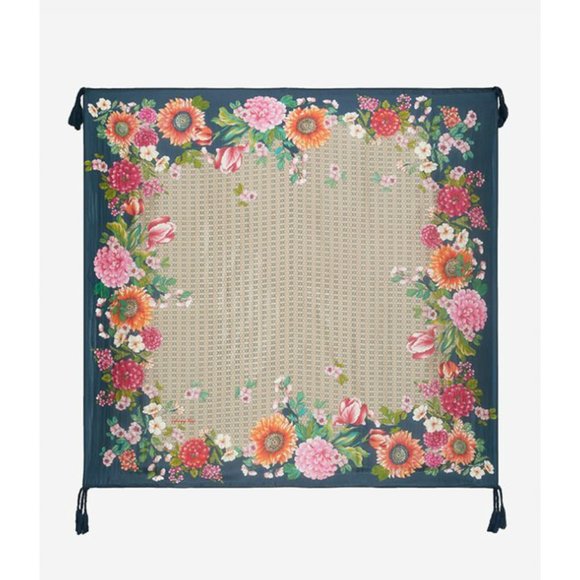 Johnny Was Accessories - Johnny Was Jenna Silk Floral Boho Scarf
